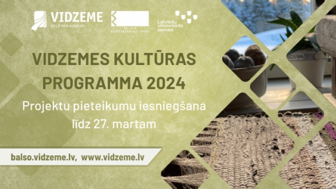 Attēls: Izsludina “Vidzemes kultūras programmas 2024” projektu konkursu