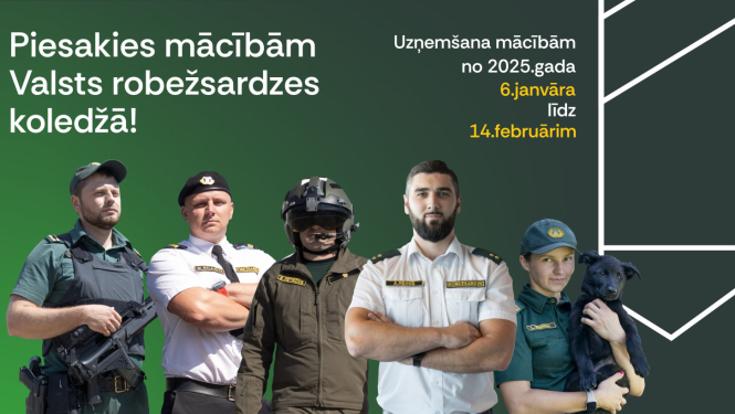 Attēls: Valsts robežsardzes koledžā uzņem reflektantus