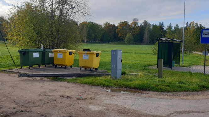Gulbenē nolauzts TET eketrības stabs