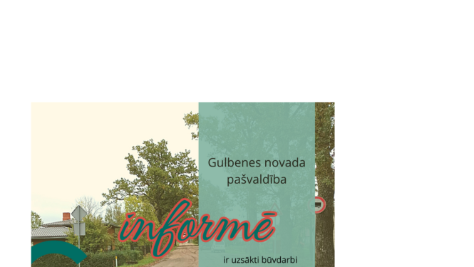 Attēls: pašvaldība informē par ceļa remontu Litenes ielā