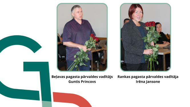 Attēls: Jaunie pagastu pārvalžu pārvaldnieki