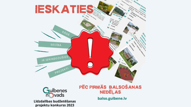 Attēls: līdzdalības budžetēšanas konkursa ideju starpbalsojums