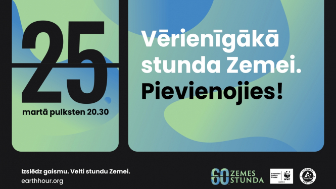 Attēls: Zemes stunda 25.martā