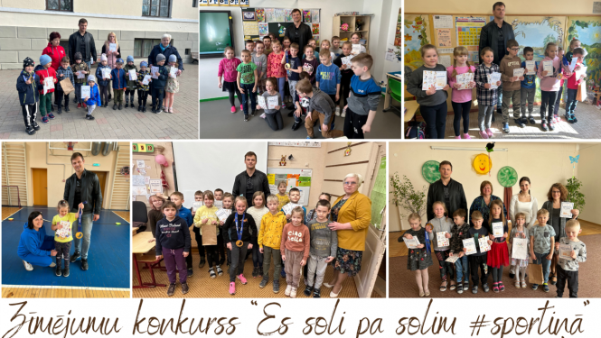 Attēls: Zīmējumu konkurss Olimpiskā mēneša ietvaros