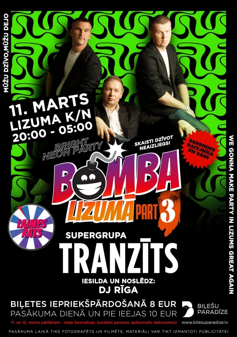 Grupa "Tranzīts" Lizumā 11. martā
