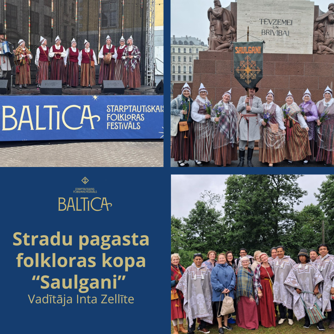 Attēls: novada kolektīvi piedalījās starptautiskajā folkloras festivālā "Baltica 2025”