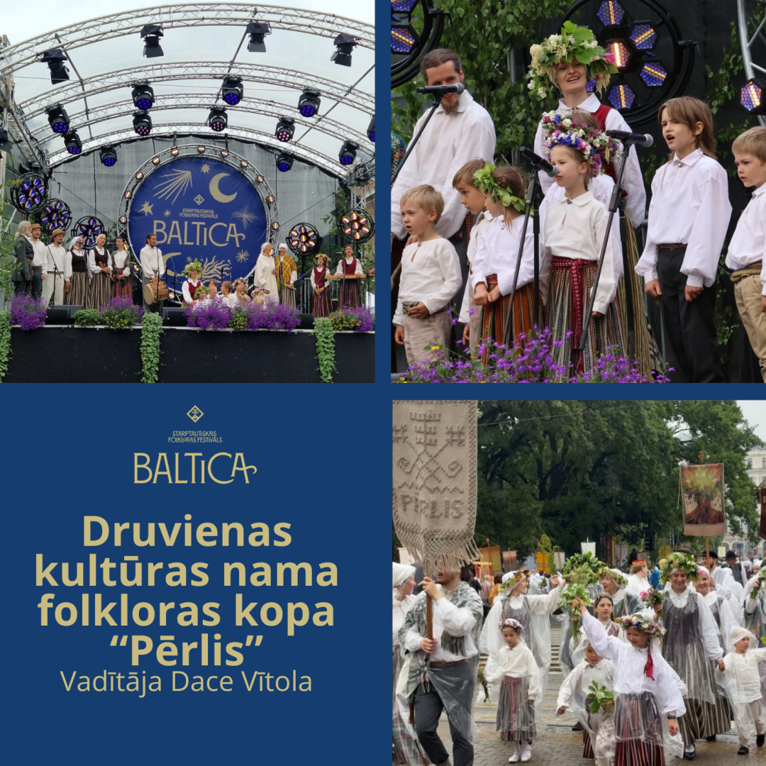 Attēls: novada kolektīvi piedalījās starptautiskajā folkloras festivālā "Baltica 2025”