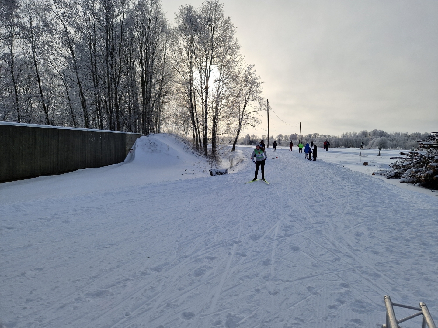 Attēls: tautas slēpojuma "Baltās trases" dalībnieki