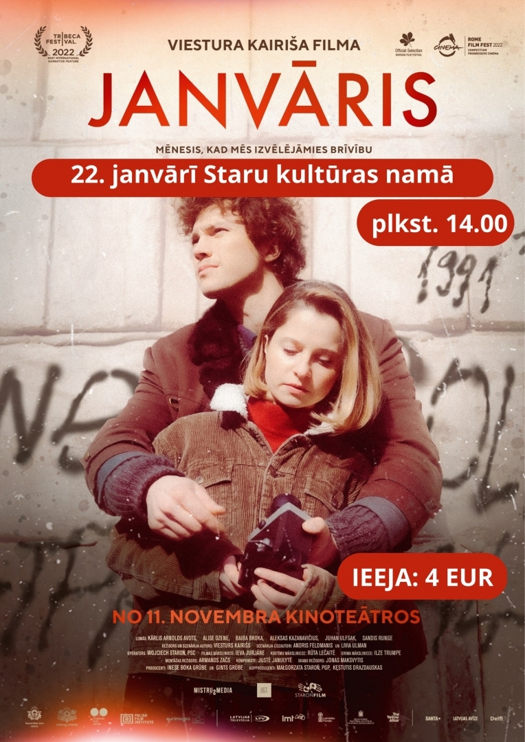 AFiša par filmu Janvāris Staru kultūras namā