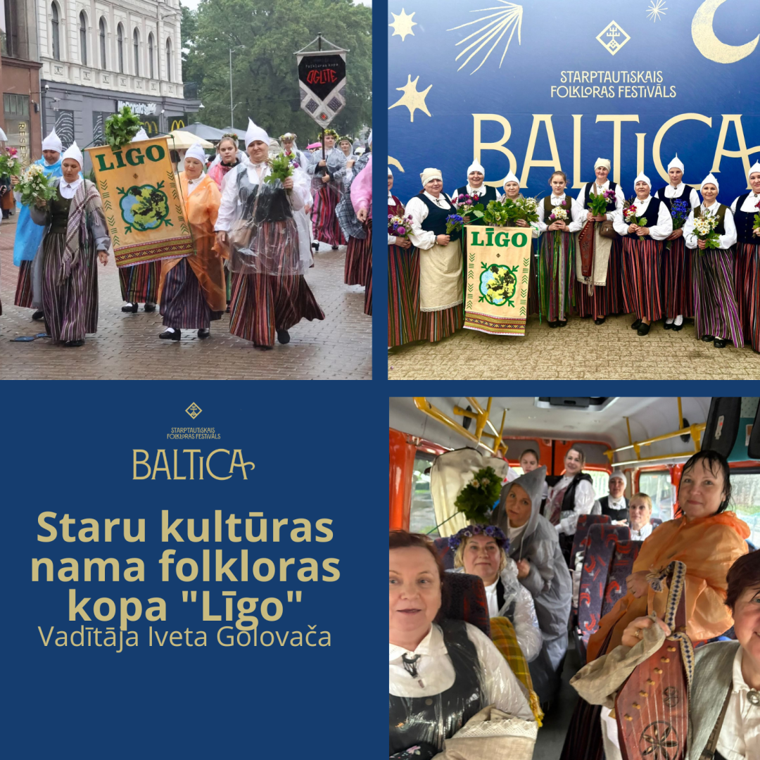 Attēls: novada kolektīvi piedalījās starptautiskajā folkloras festivālā "Baltica 2025”