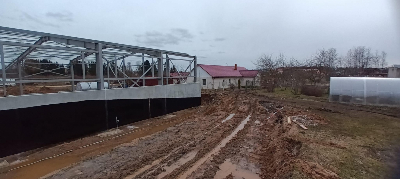 Attēls: Ražošanas ēkas būvniecība Gulbenē
