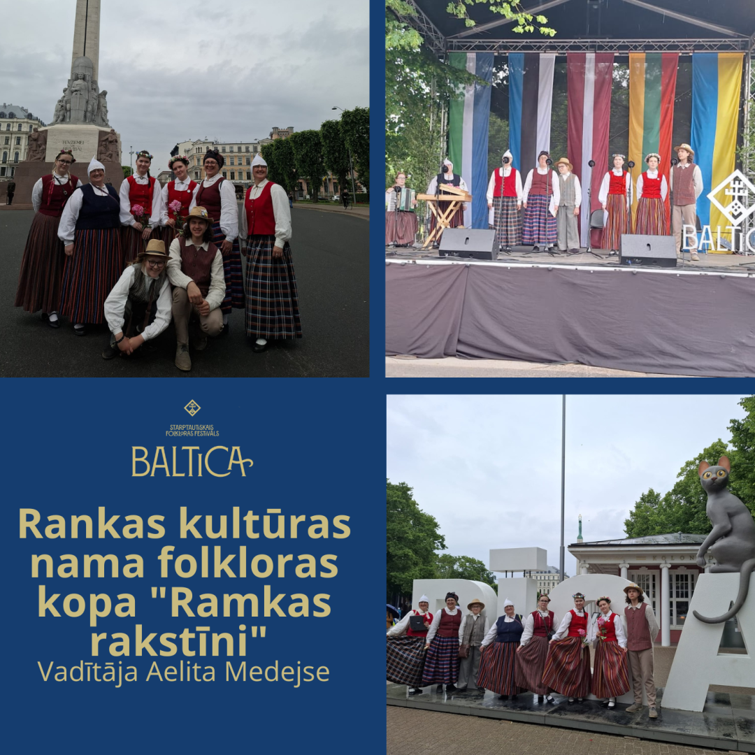 Attēls: novada kolektīvi piedalījās starptautiskajā folkloras festivālā "Baltica 2025”