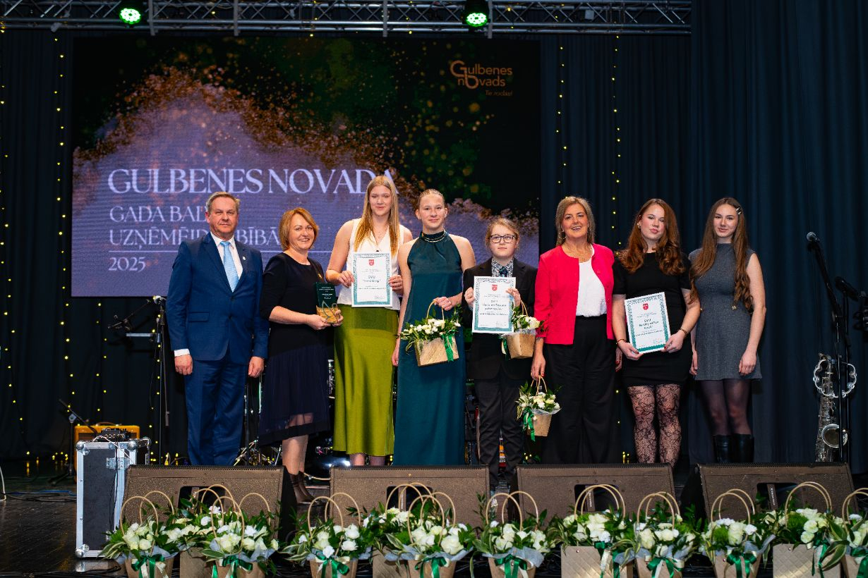 Attēls: gada balva uzņēmējdarbībā 2025