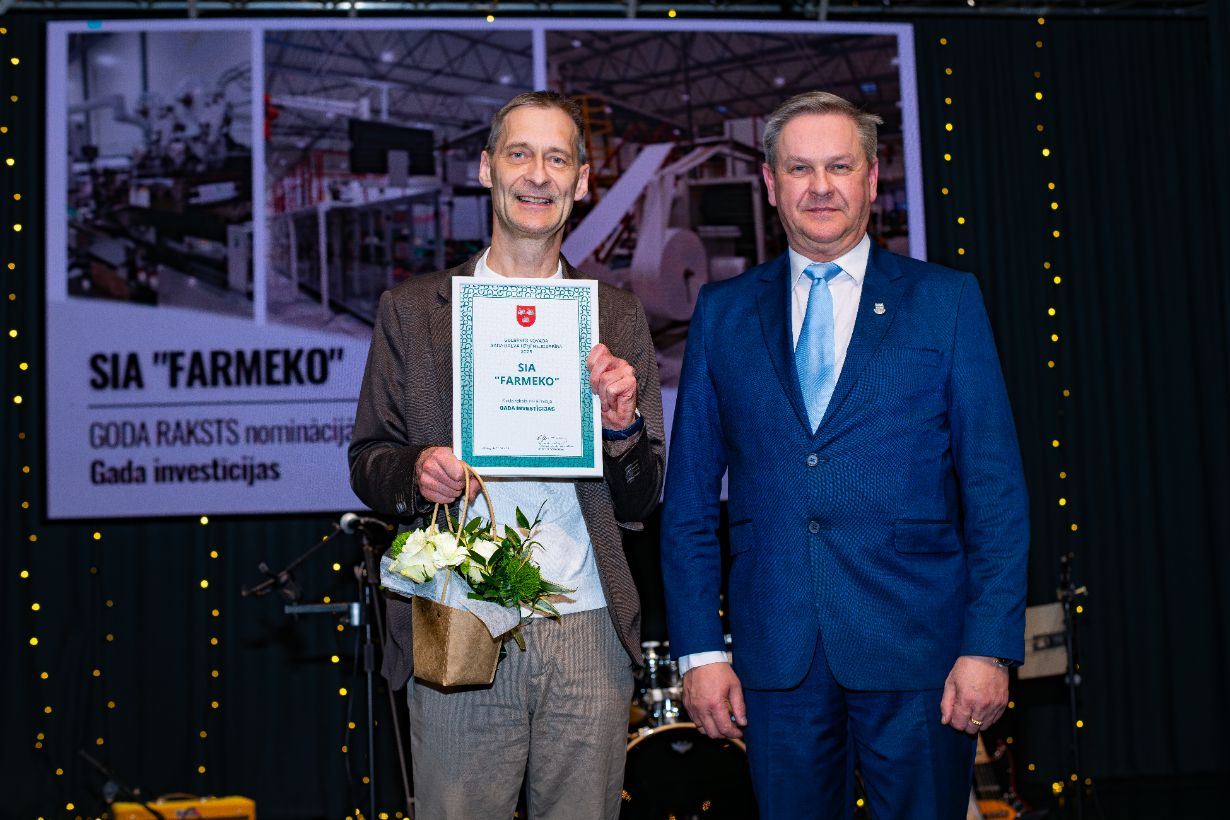 Attēls: gada balva uzņēmējdarbībā 2025