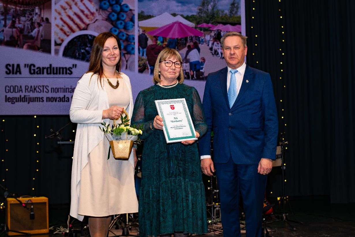 Attēls: gada balva uzņēmējdarbībā 2025