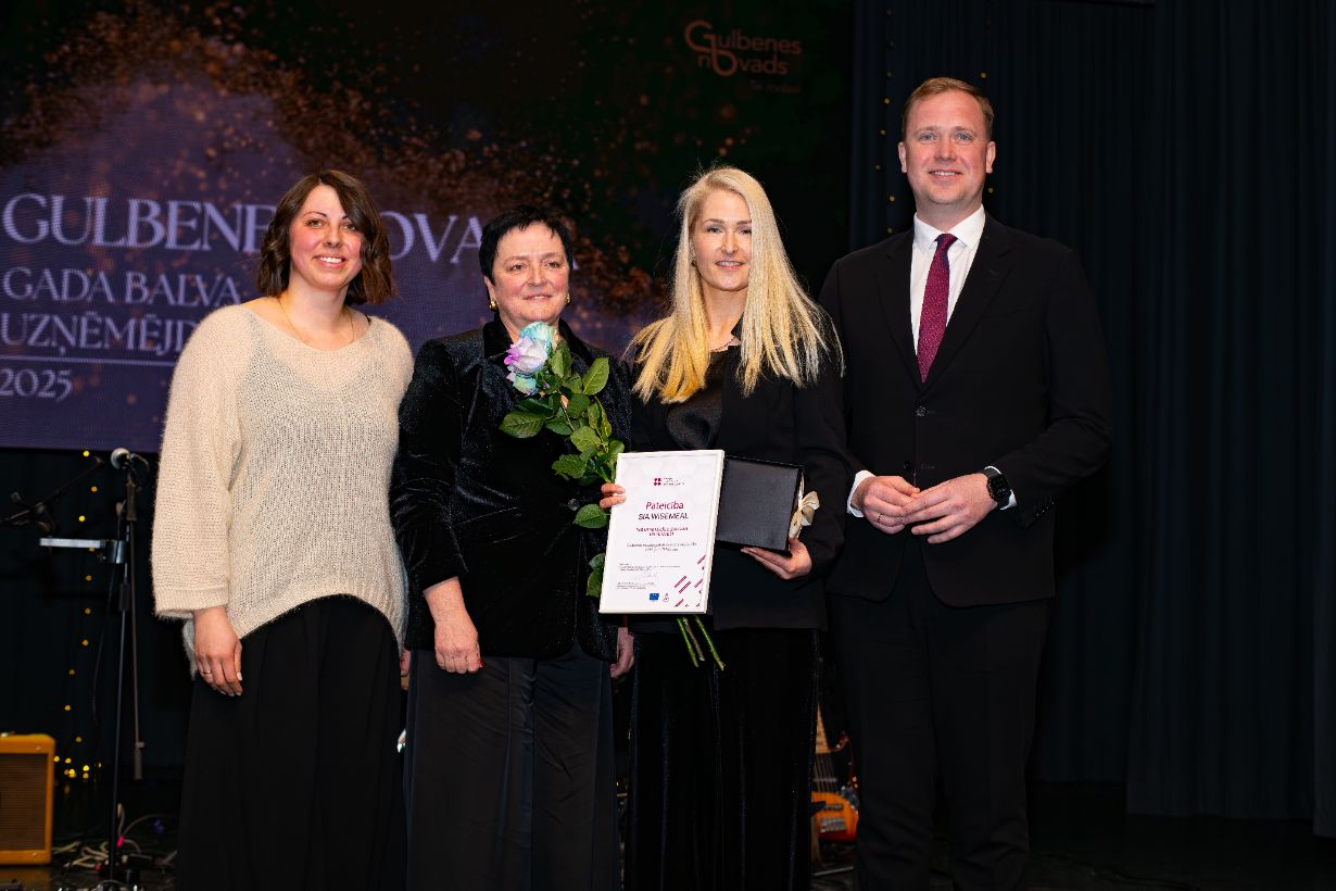 Attēls: gada balva uzņēmējdarbībā 2025