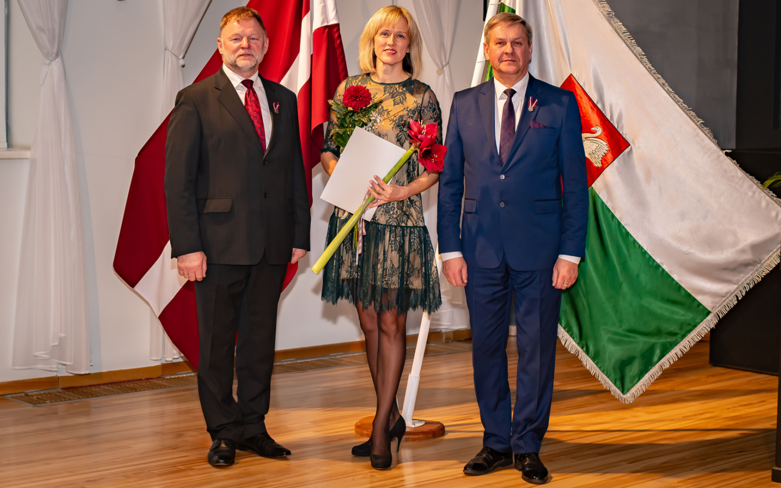 Attēls: pasniegti Gulbenes novada pašvaldības augstākie apbalvojumi