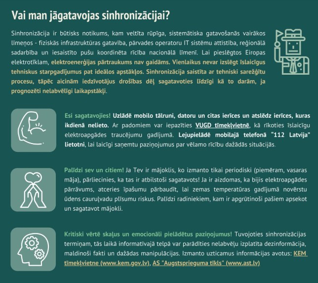 Attēls: 8.-9. februārī Baltijas valstis atvienosies no Krievijas energosistēmas un pievienosies kopējam Eiropas energotīklam