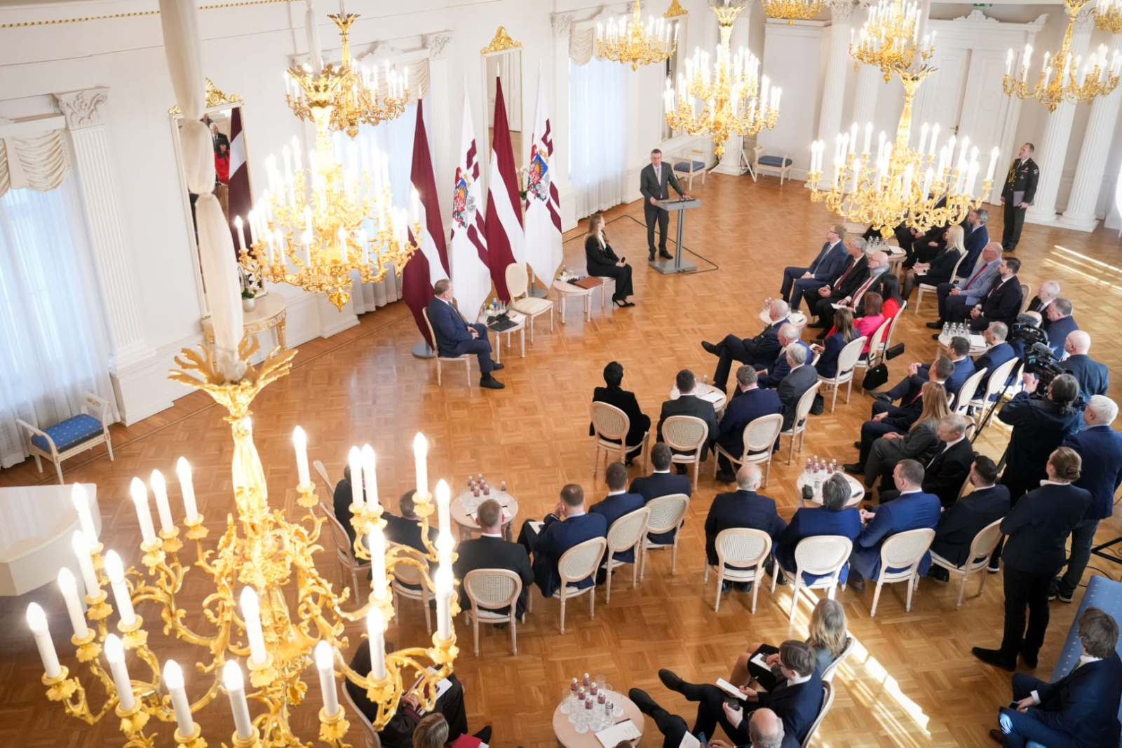 Attēls: Latvijas Pašvaldību savienība ar Valsts prezidentu pārrunā aktualitātes pašvaldībās