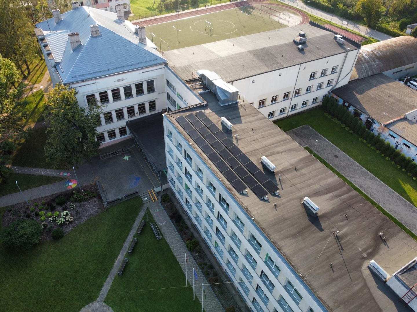 Attēls: Saules elektrostaciju uzstādīšana Gulbenes pilsētā