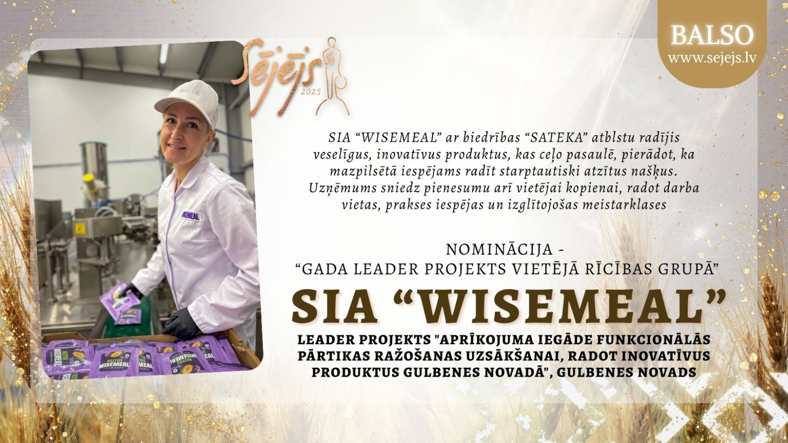 Attēls: Nebijusi iespēja – sabiedrības balsojums par konkursa “Sējējs” nominantiem!