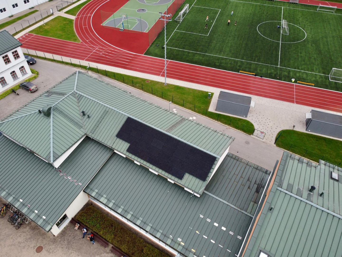 Attēls: Saules elektrostaciju uzstādīšana Gulbenes pilsētā