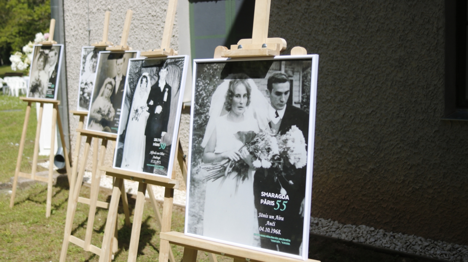 Attēls: 15.06.2024. Stāmerienas pils dārzā tika svinētas Goda kāzu jubilejas.