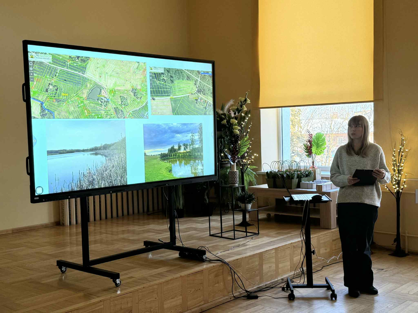Attēls: Gulbenes novada skolēnu zinātniski pētniecisko darbu aizstāvēšana