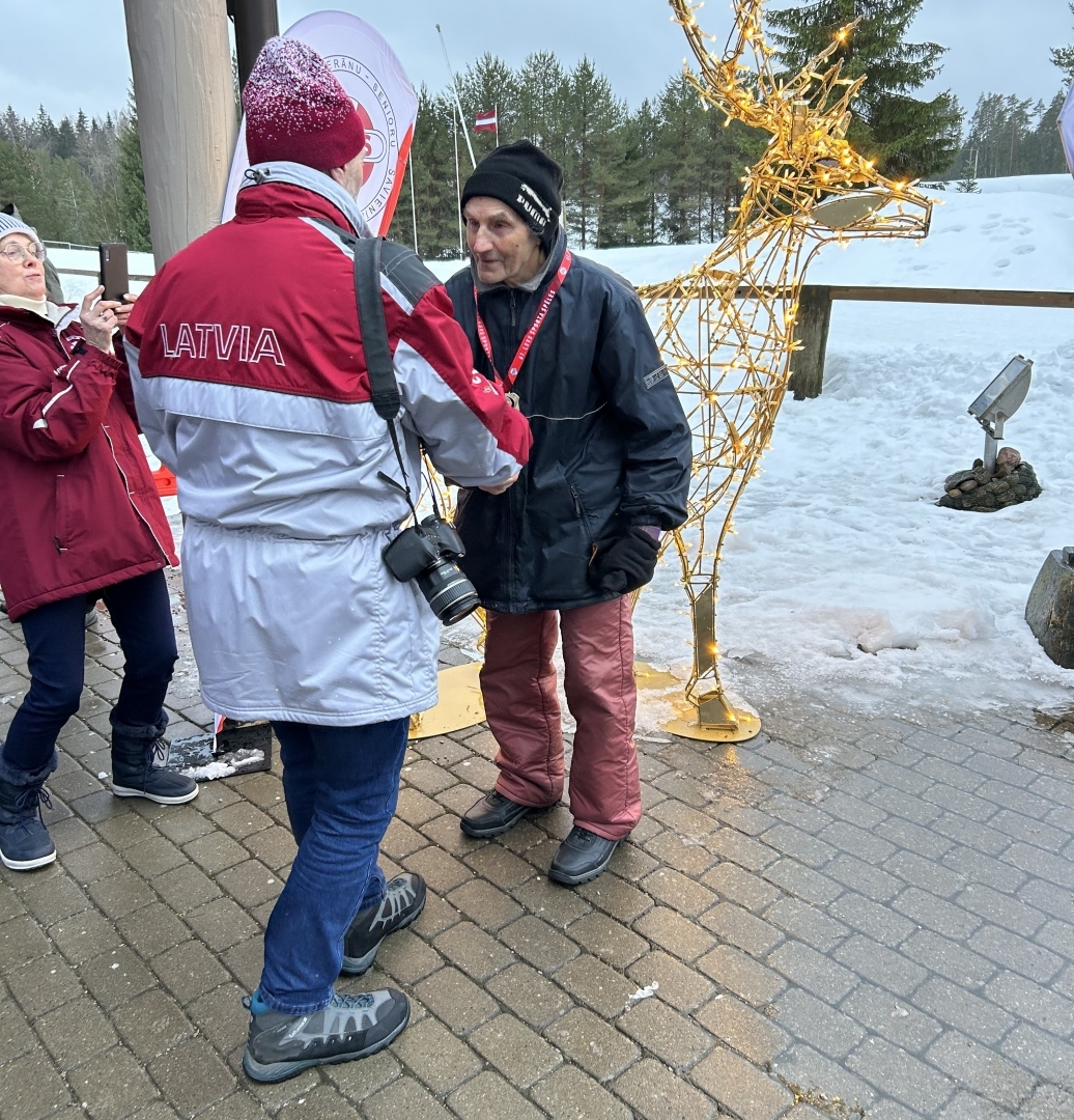 Attēls: Latvijas Sporta Veterānu savienības 61. sporta spēles distanču slēpošanā 