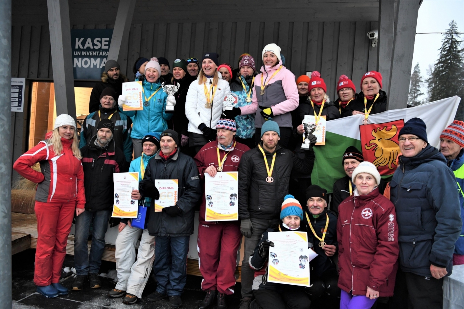 Gulbenes novada slēpotāji uz Latvijas Sporta Veterānu savienības 60. sporta spēlēm