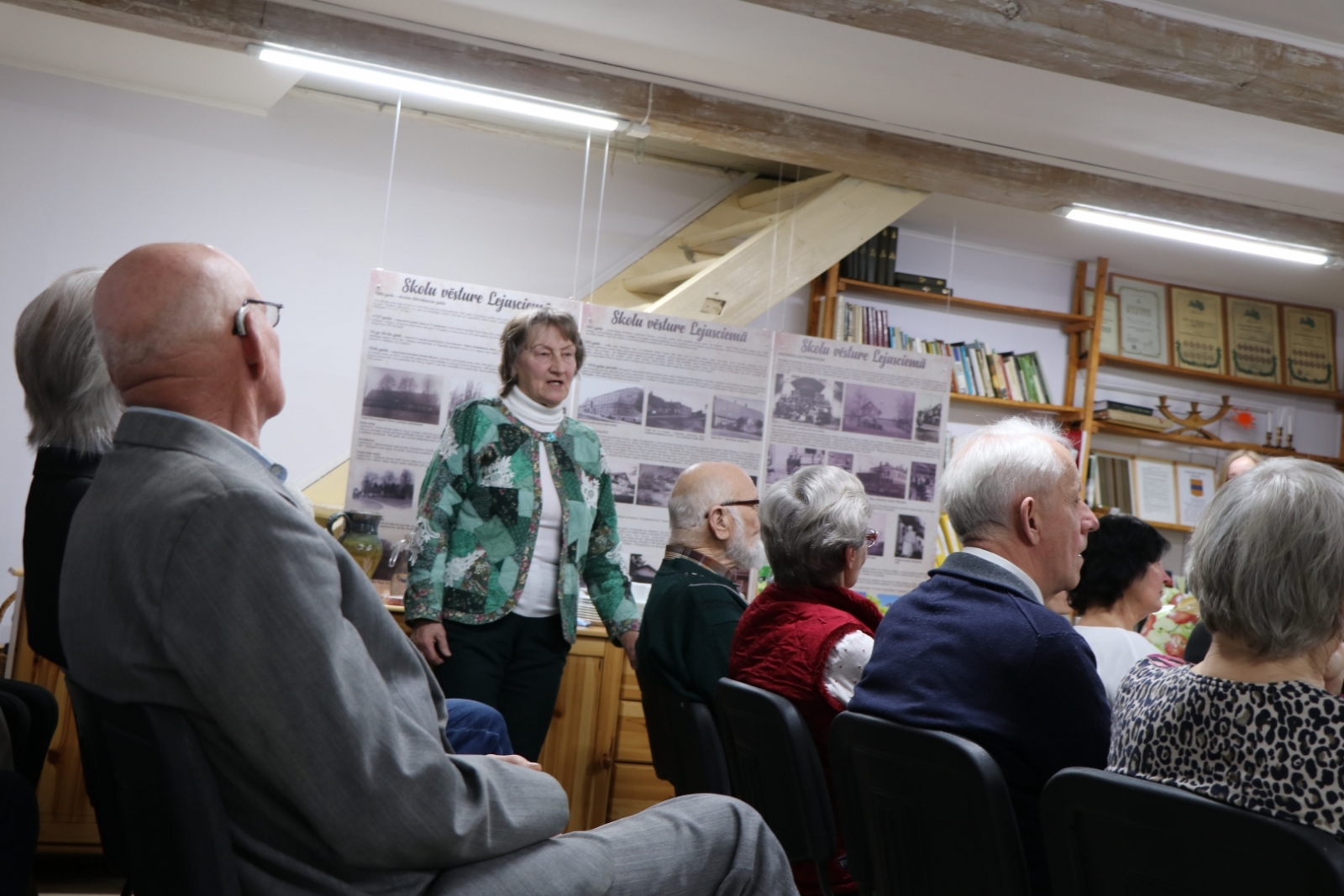 Attēls: R.Kalniņa atmiņu grāmatas atvēršana Lejasciemā 17.04.23.