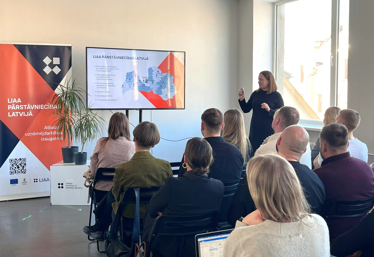 Attēls: Gulbenē norisinājies seminārs par uzņēmējdarbības atbalsta iespējām 2026. gadā