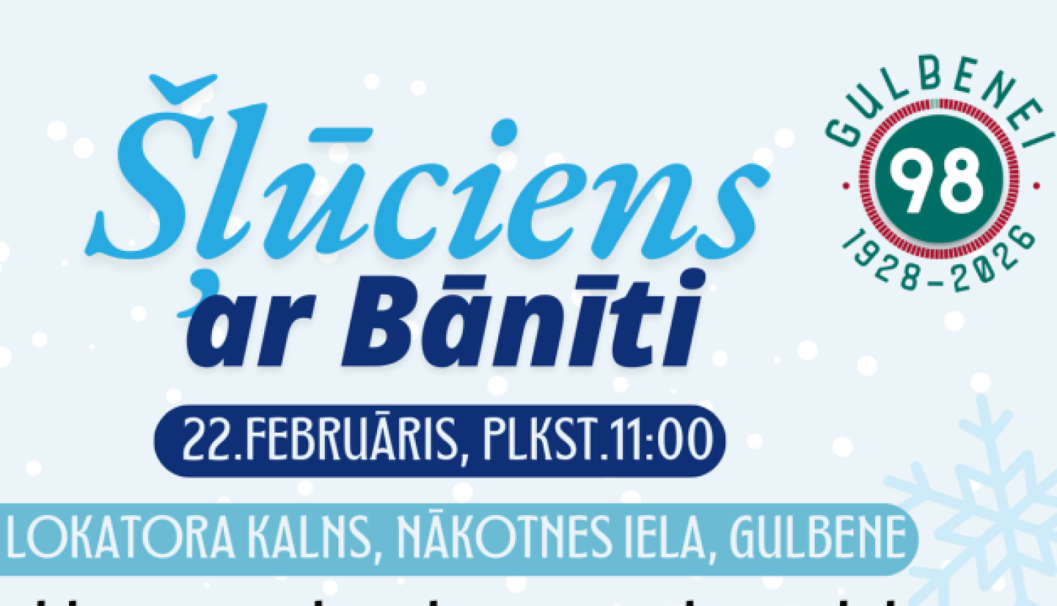 Attēls: Gulbenes dzimšanas dienu svinēsim ar jautru “Šļūcienu ar Bānīti”