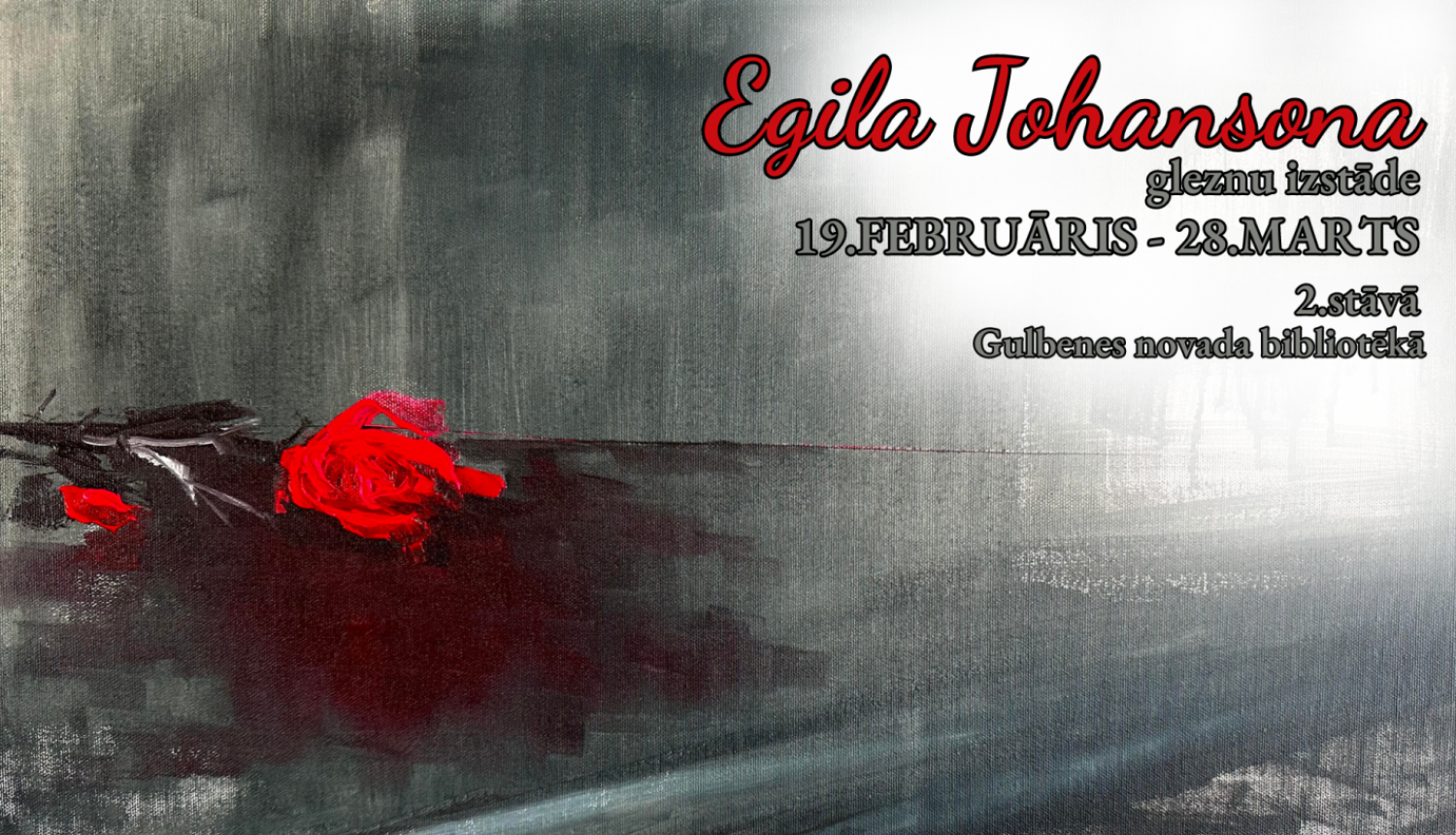 19.februāris - 28.marts Gulbenes pagasta bibliotēkā Egila Johansona gleznu izstāde.