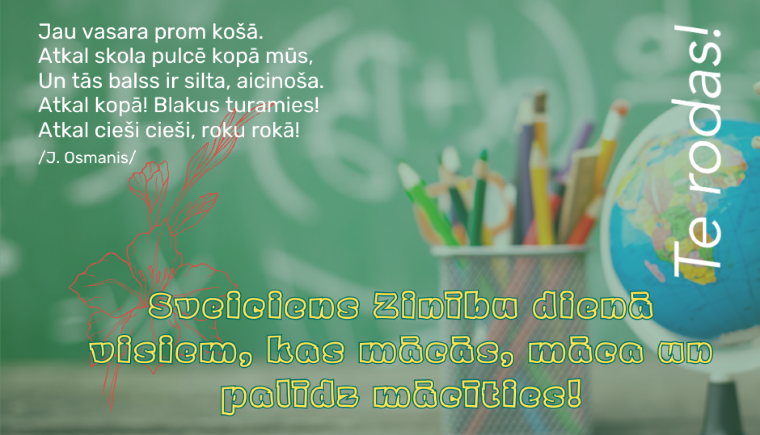 Attēls: 1.septembra pašavldības sveiciens