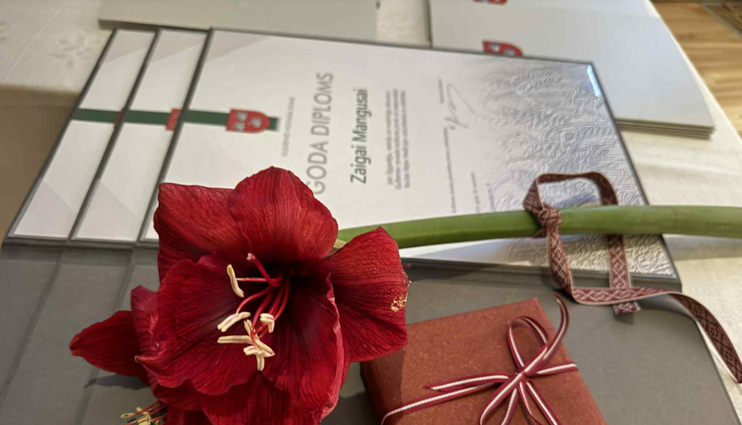 Attēls: Apbalvojumu pasniegšana 18.novembri 2025