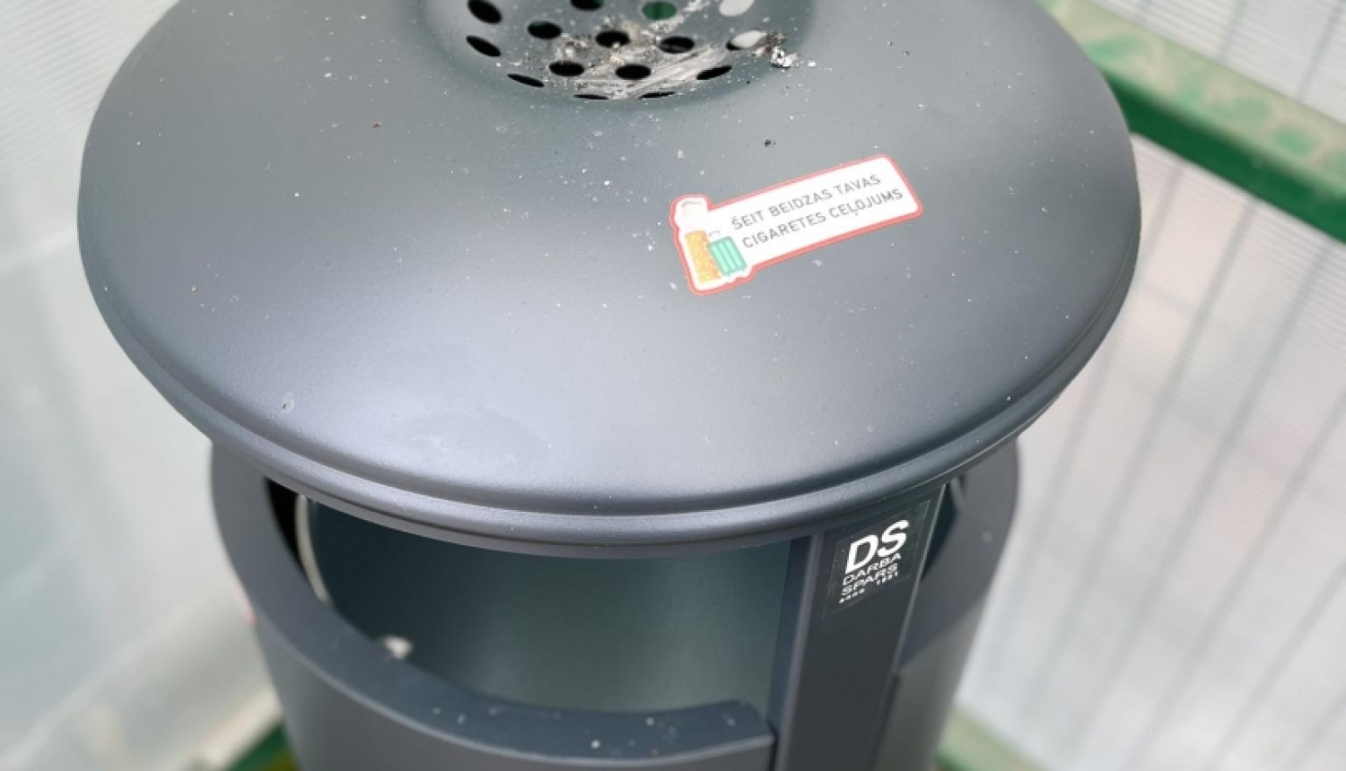 Attēls: izsmēķu savākšanas konteiners