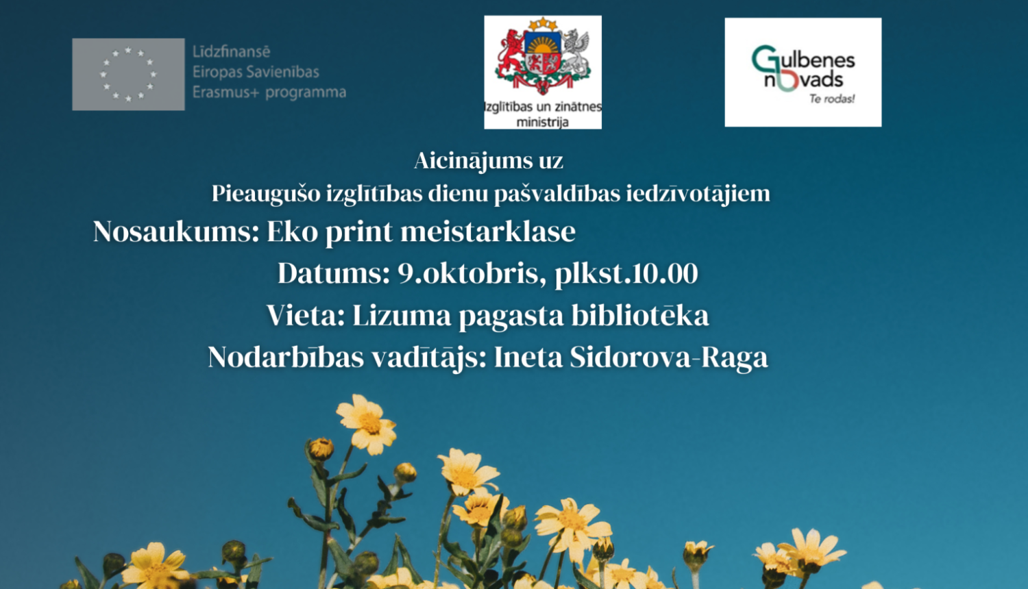 Attēls: Pieaugušo izglītības dienu pašvaldības iedzīvotājiem