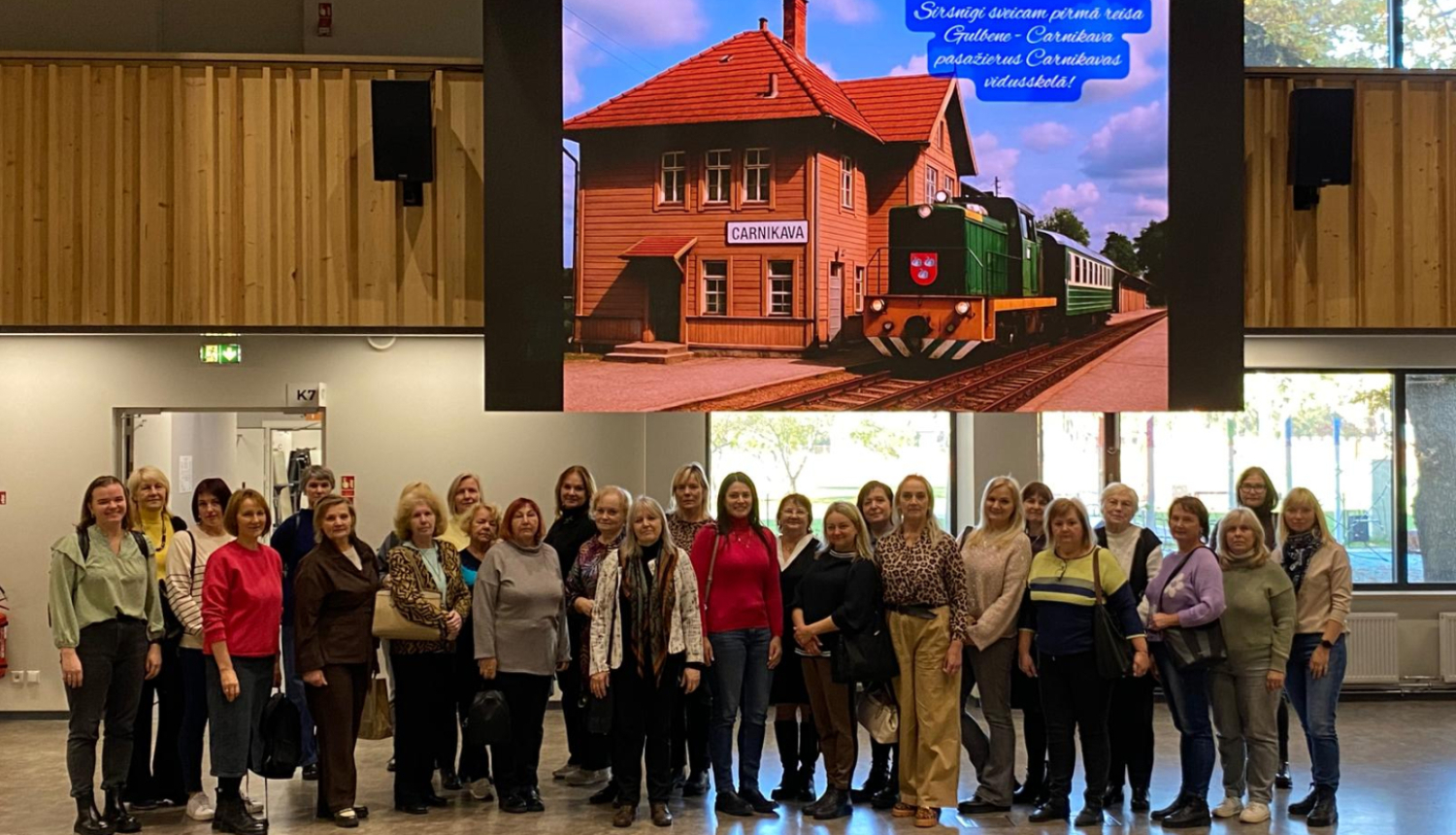 Attēls:  Pieredzes apmaiņa Carnikavas vidusskolā