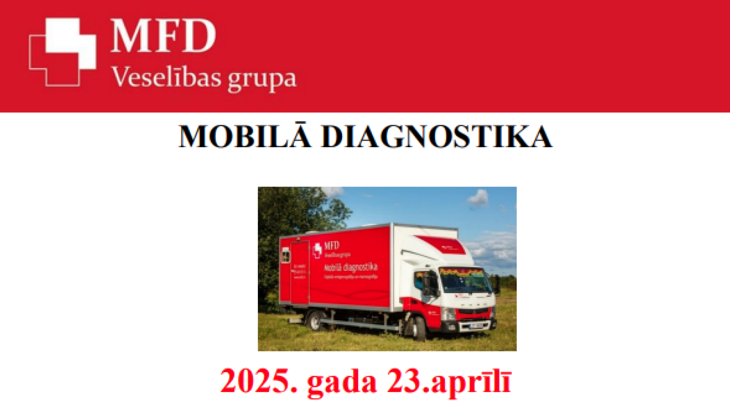 Attēls: Mobilā diagnostika Gulbenē aprīlī