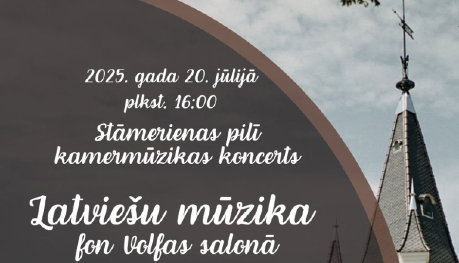Attēls: Stāmerienas pilī kamermūzikas koncerts “Latviešu mūzika fon Volfas salonā” 