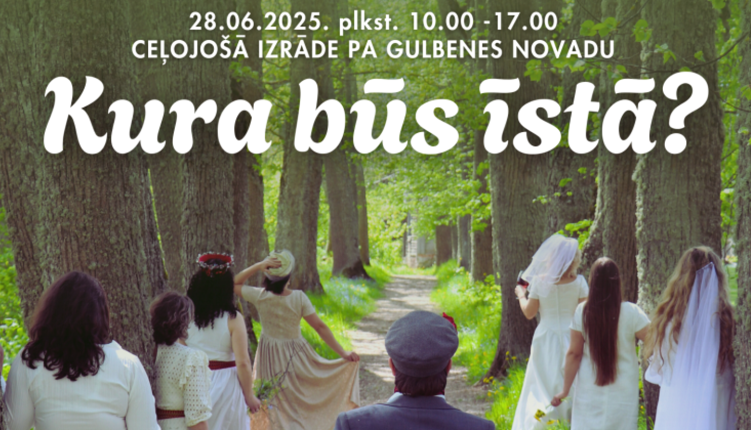 Attēls: Gulbenes novada amatierteātri aicina doties kopīgā aizraujošā piedzīvojumā jeb ceļojošajā izrādē “Kura būs īstā?”. 