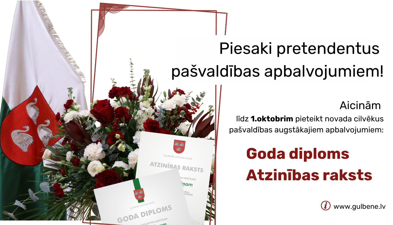 Attēls: pieteikums Gulbenes novada apbalvojumiem