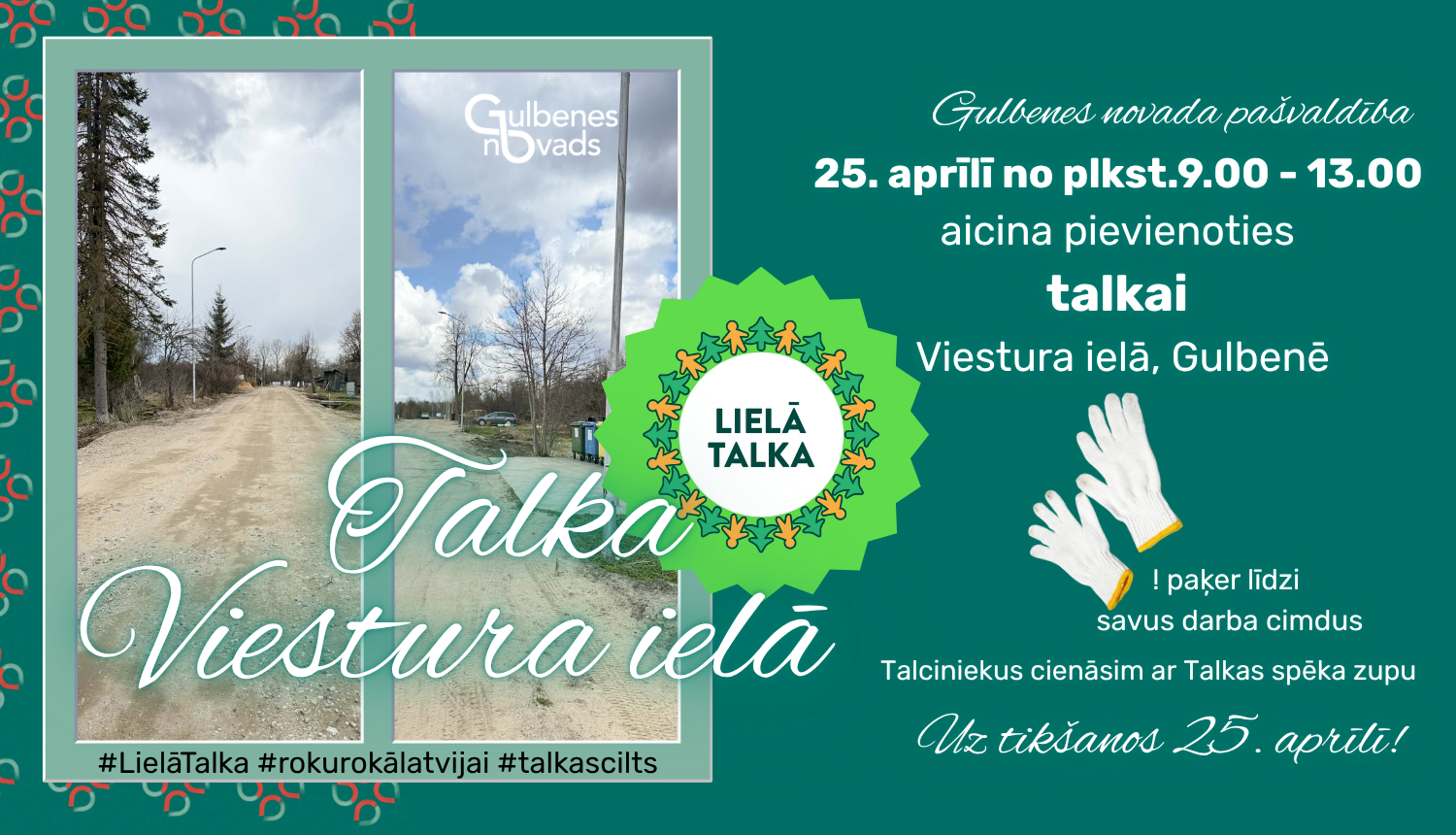 Attēls: Būsim kopā sestdien, 25. aprīlī, LIELAJĀ TALKĀ visā Latvijā!