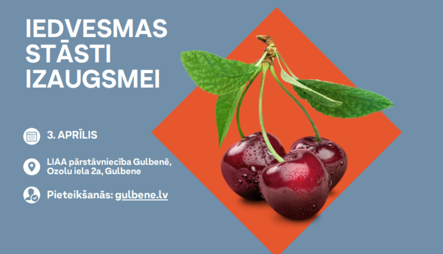 Attēls: pasākums "IEDVESMAS STĀSTI IZAUGSMEI"