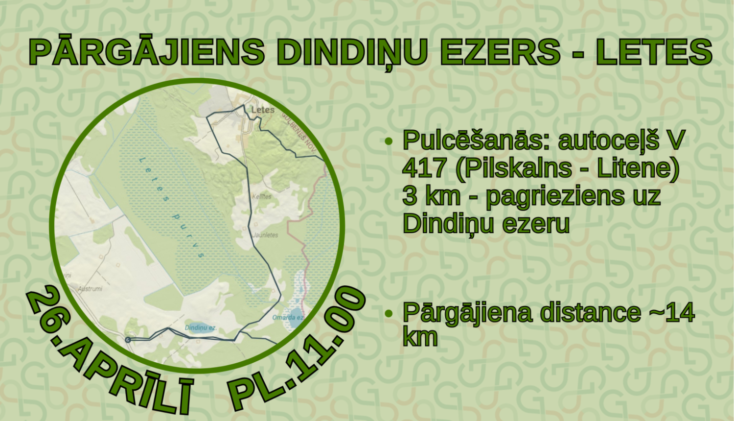 Pārgājiens Dindiņu ezers - Letes