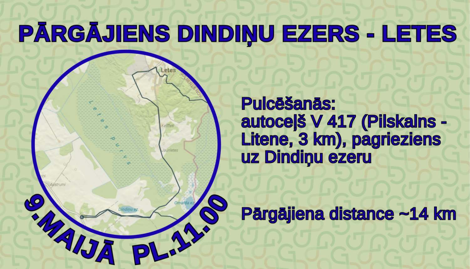 Pārgājiens Dindiņu ezers - Letes