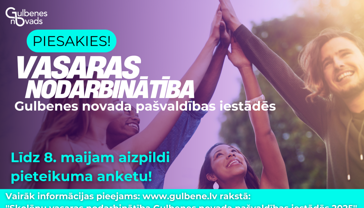 Attēls: Skolēnu vasaras nodarbinātība Gulbenes novada pašvaldības iestādēs 2025