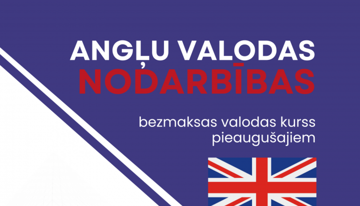 Sākot no šī gada 10.oktobra plkst.18.00 būs iespēja apgūt angļu valodu bez iepriekšējām zināšanām. Nodarbības vadīs brīvprātīgie no Itālijas - Tomasso un Greta!