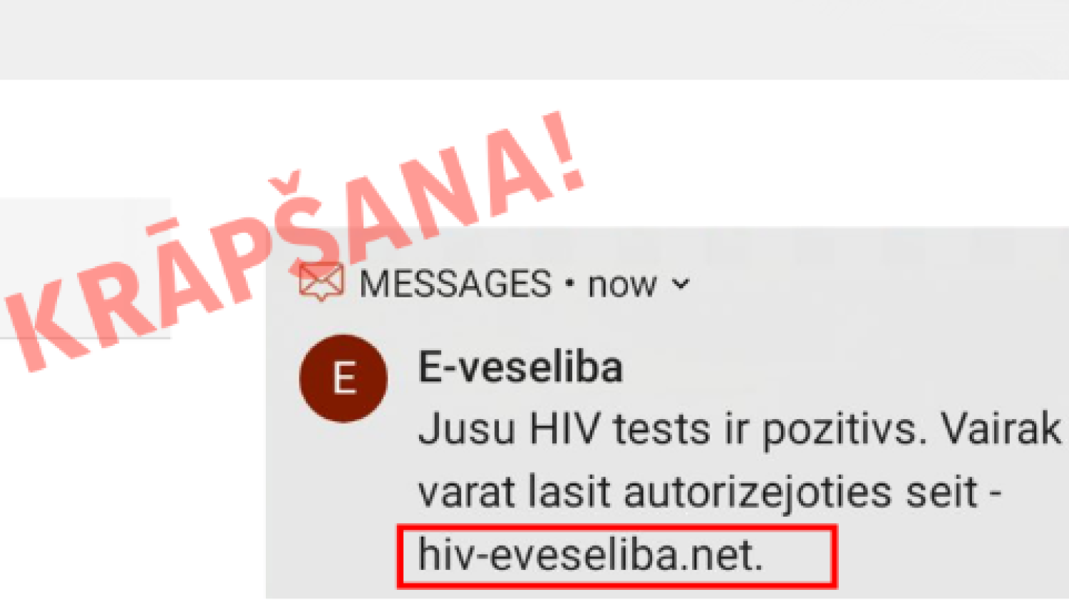 Attēls: krāpšana internetā
